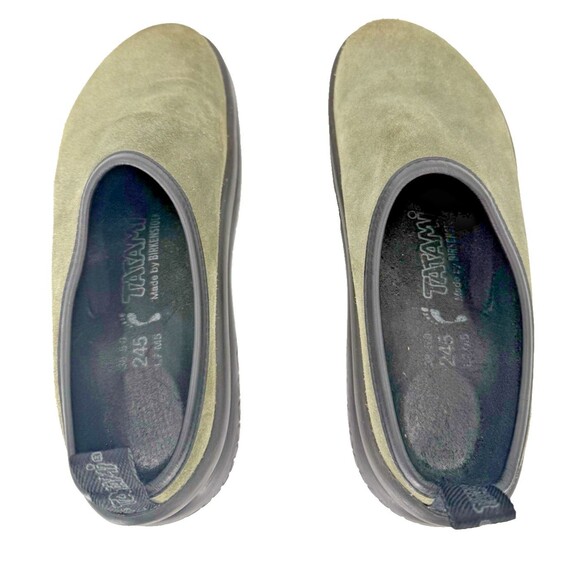 BIRKENSTOCK Tatami Olive Green Suede Clogs Mules Slip-on Shoes LADIES 7 MEN'S 5 - Picture 6 of 14